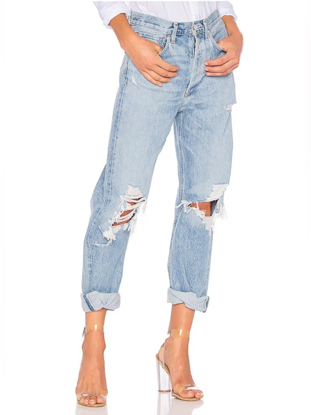 AGOLDE 90’s Mid Rise Loose Fit Jeans in Fall Out sz 24
